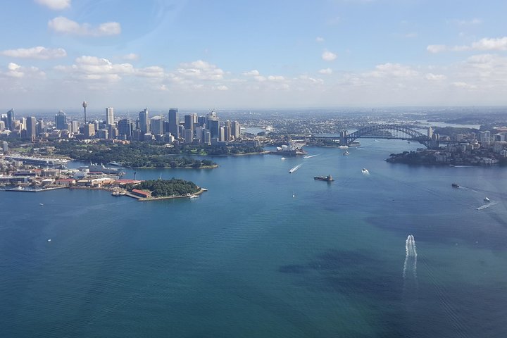 Tour in elicottero di 30 minuti a Sydney Harbour e Olympic Park