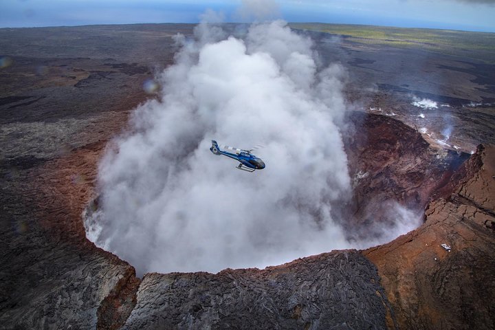 Oahu a Big Island: recorrido en helicóptero por el volcán Big Island y recorrido de 1 día por Hilo