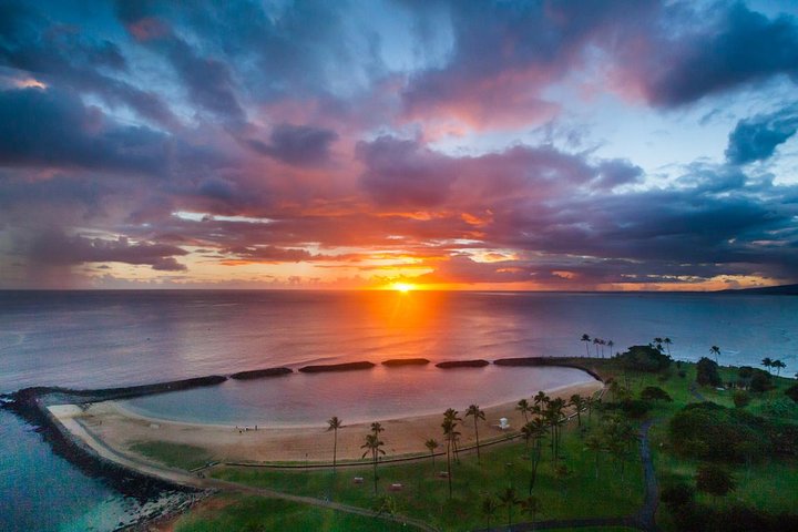 Waikiki Sunset &#8211; 50-minütige Helikoptertour &#8211; Türen aus oder an