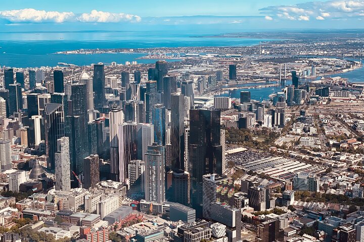 Giro privato in elicottero sullo skyline di Melbourne