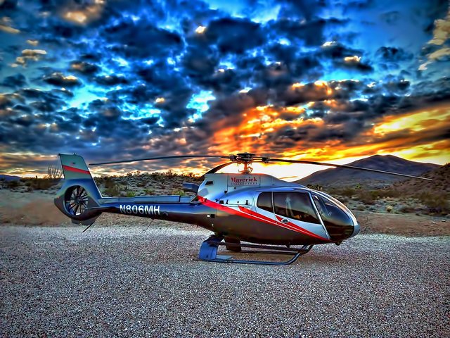 Tour in elicottero del Grand Canyon al tramonto da Las Vegas