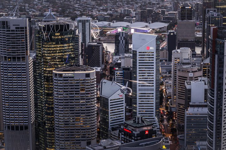 Brisbane City &#8211; Vol privé en hélicoptère au coucher du soleil &#8211; 25min