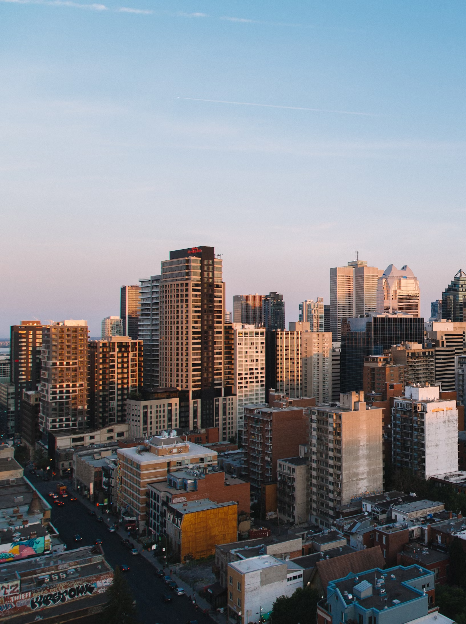 Romantic helicopter ride with David in Montreal